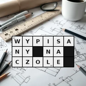 Hasło krzyżówkowe taki który nie budzi żadnych wątpliwości jest nie do ukrycia - wypisany na czole – rozwiązanie, synonimy, podpowiedzi i definicje krzyżówkowe